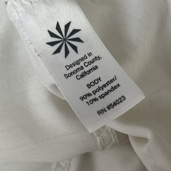 Athleta Pullover Womens M White Hoodie 1/2 Zip Athleisure - Picture 5 of 6